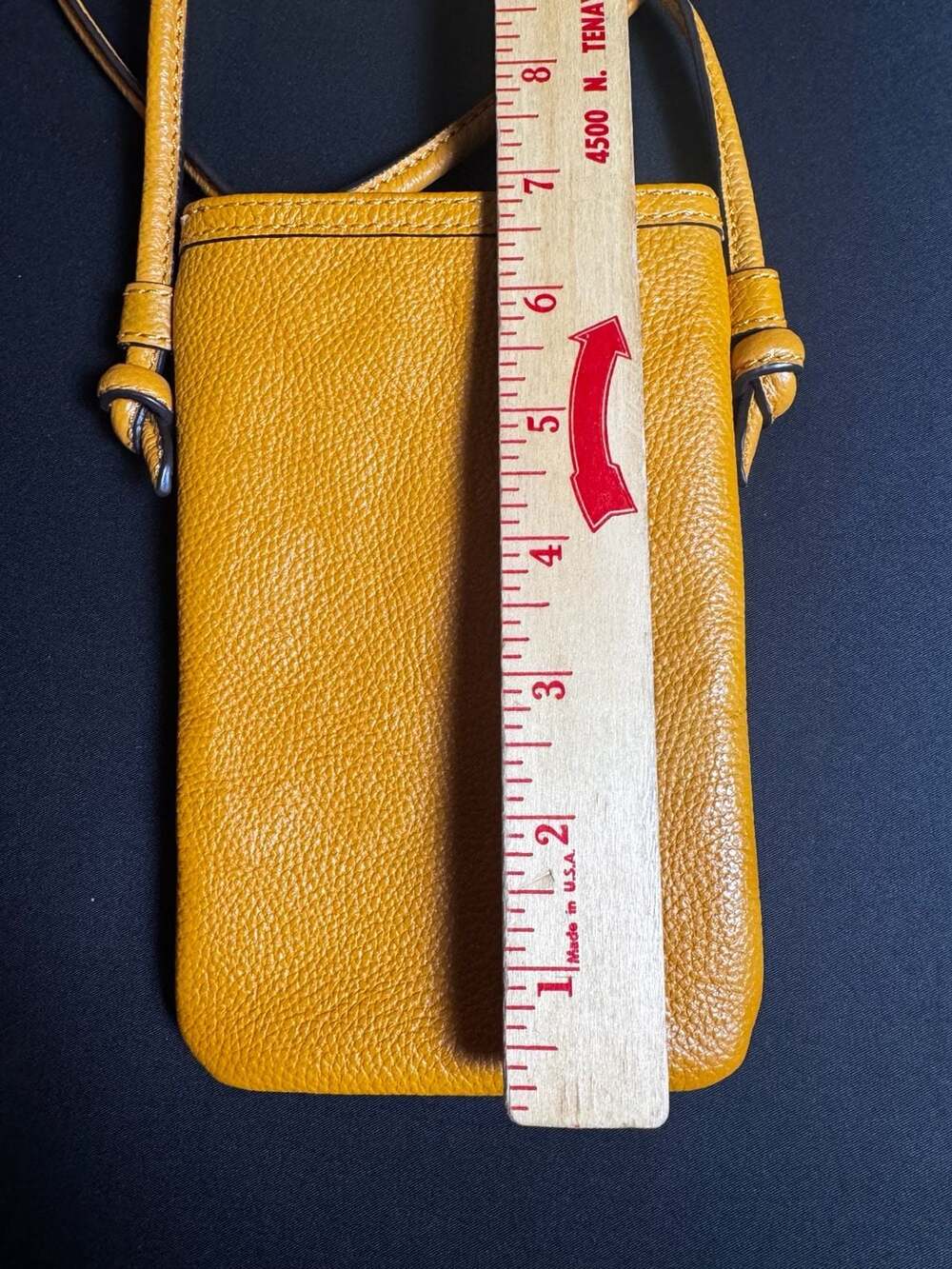 J. Jill Woven and Pebble Grain Leather Crossbody Cell Phone Bag - Picture 4 of 6